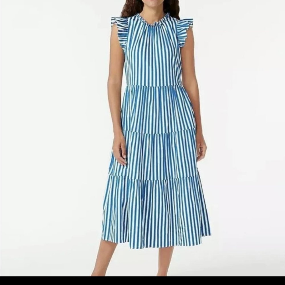 J. Crew Tiered Cotton Dress
